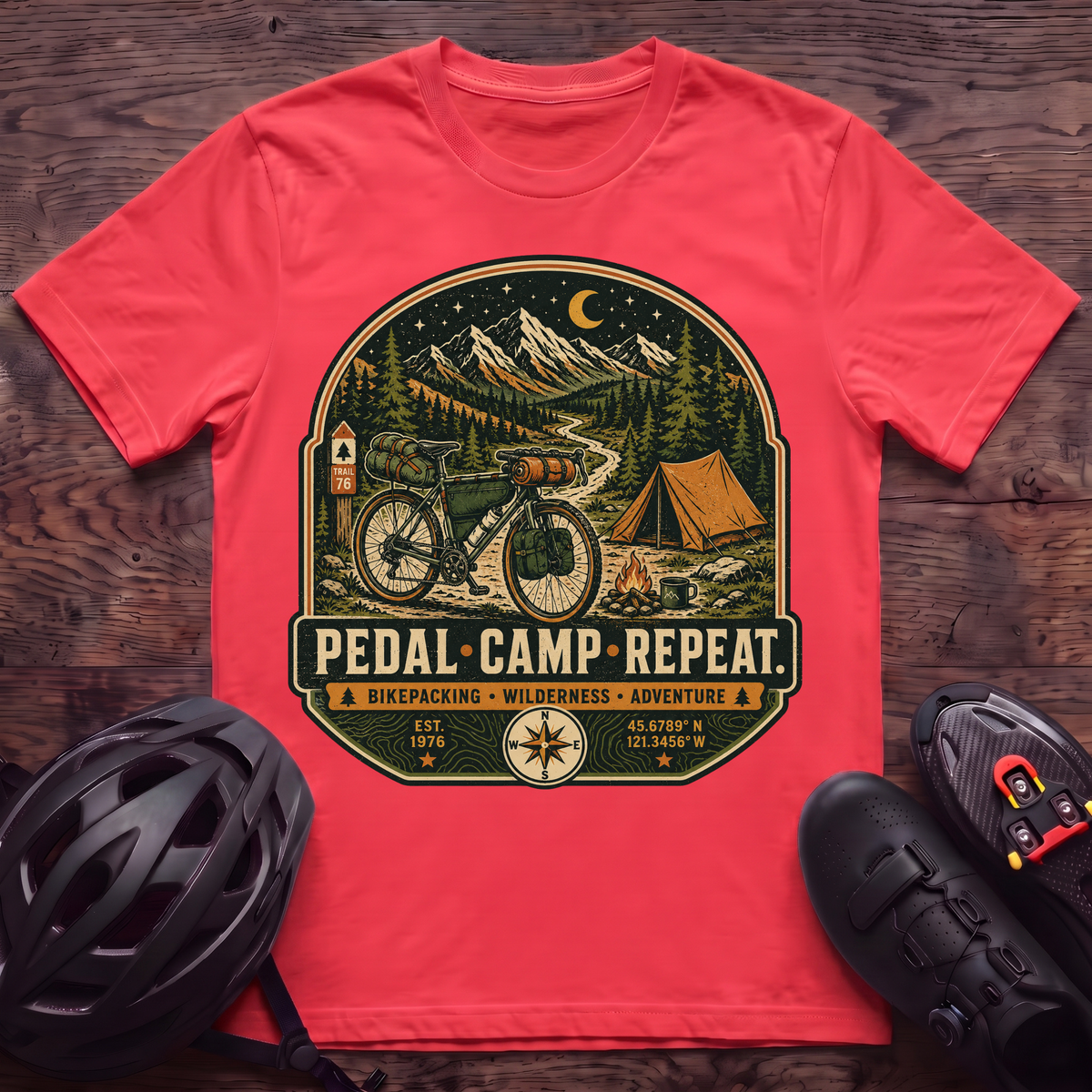 Pedal Camp Repeat T‑Shirt