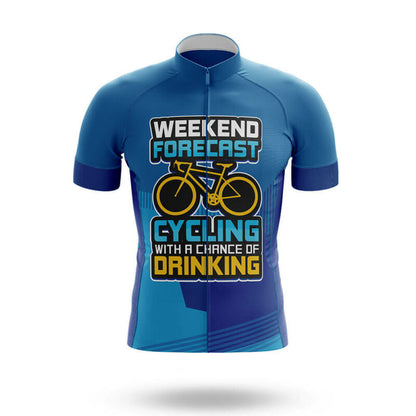 Weekend Forcast Cycling With A Chance Of Drinking – Cycling Jersey