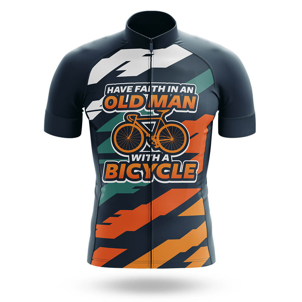 Have Faith In An Old Man With A Bicycle – Cycling Jersey