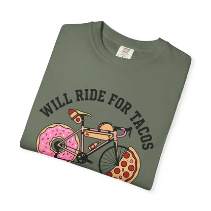 Will Ride For Tacos T‑Shirt