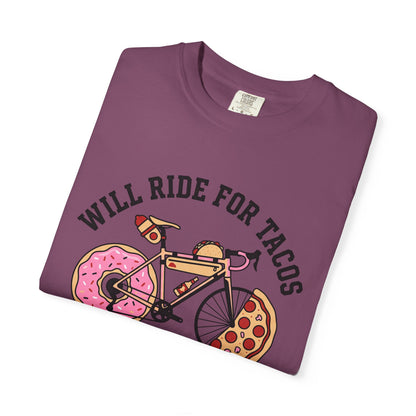 Will Ride For Tacos T‑Shirt