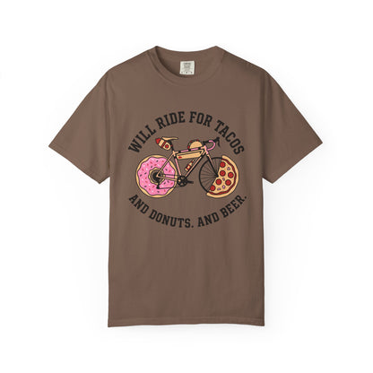Will Ride For Tacos T‑Shirt