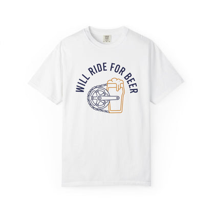 Will Ride For Beer T‑Shirt