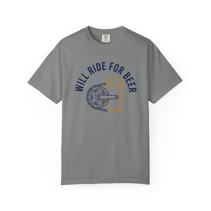 Will Ride For Beer T‑Shirt
