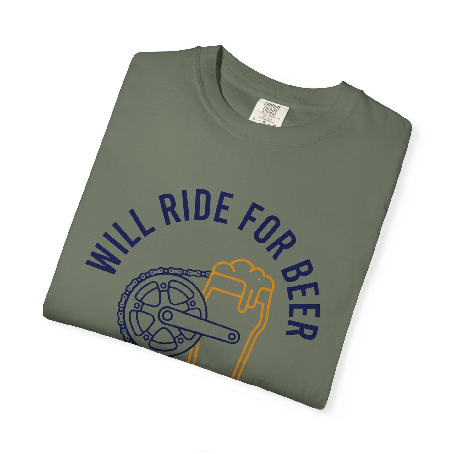 Will Ride For Beer T‑Shirt