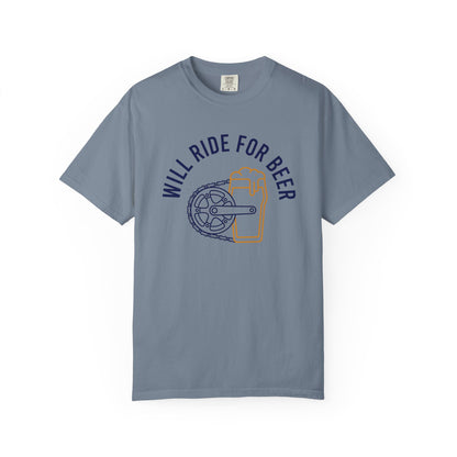 Will Ride For Beer T‑Shirt