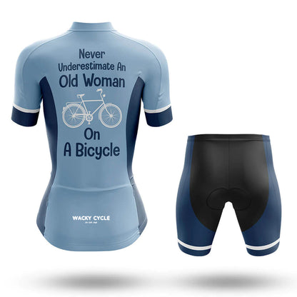 Never Underestimate An Old Woman On A Bicycle – Cycling Jersey