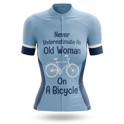 Never Underestimate An Old Woman On A Bicycle – Cycling Jersey