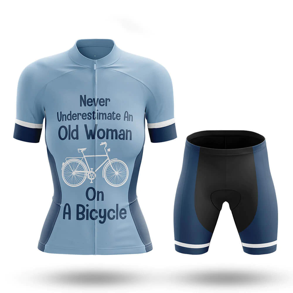 Never Underestimate An Old Woman On A Bicycle – Cycling Jersey