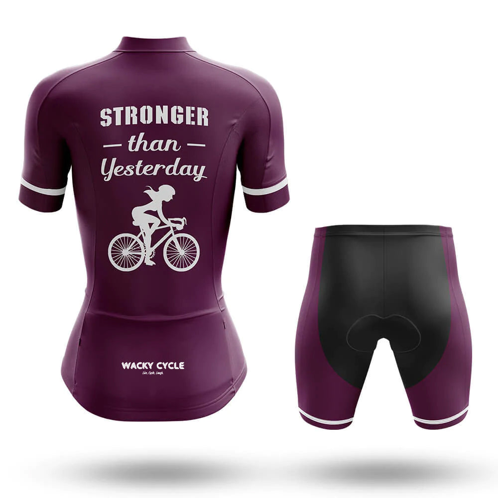 Stronger Than Yesterday – Cycling Jersey