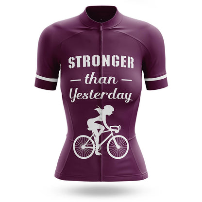 Stronger Than Yesterday – Cycling Jersey