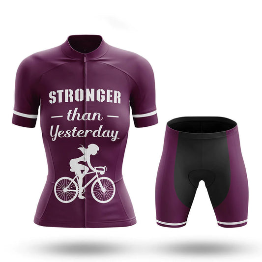 Stronger Than Yesterday – Cycling Jersey