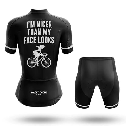 I’m Nicer Than My Face Looks – Cycling Jersey