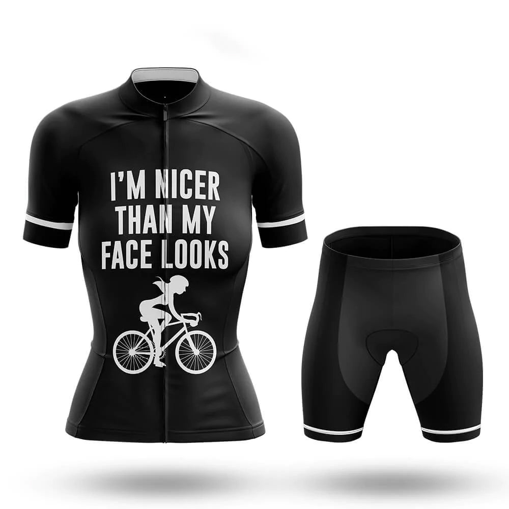 I’m Nicer Than My Face Looks – Cycling Jersey