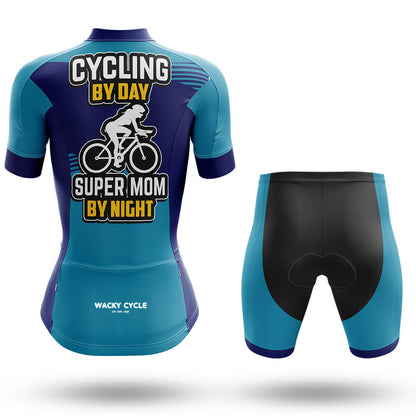 Cycling By Day Super Mom By Night – Cycling Jersey