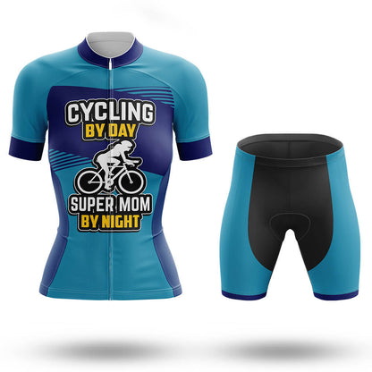 Cycling By Day Super Mom By Night – Cycling Jersey