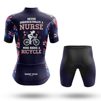 Never Underestimate A Nurse Who Rides A Bicycle – Cycling Jersey