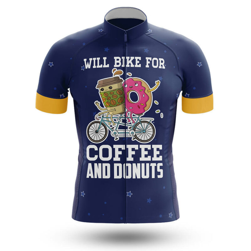 Will Bike For Coffee & Donuts – Cycling Jersey