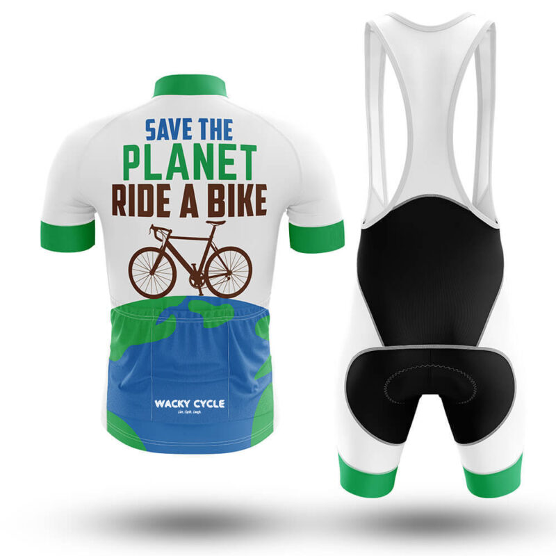 Save The Planet Ride A Bike – Cycling Jersey