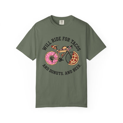 Will Ride For Tacos T‑Shirt