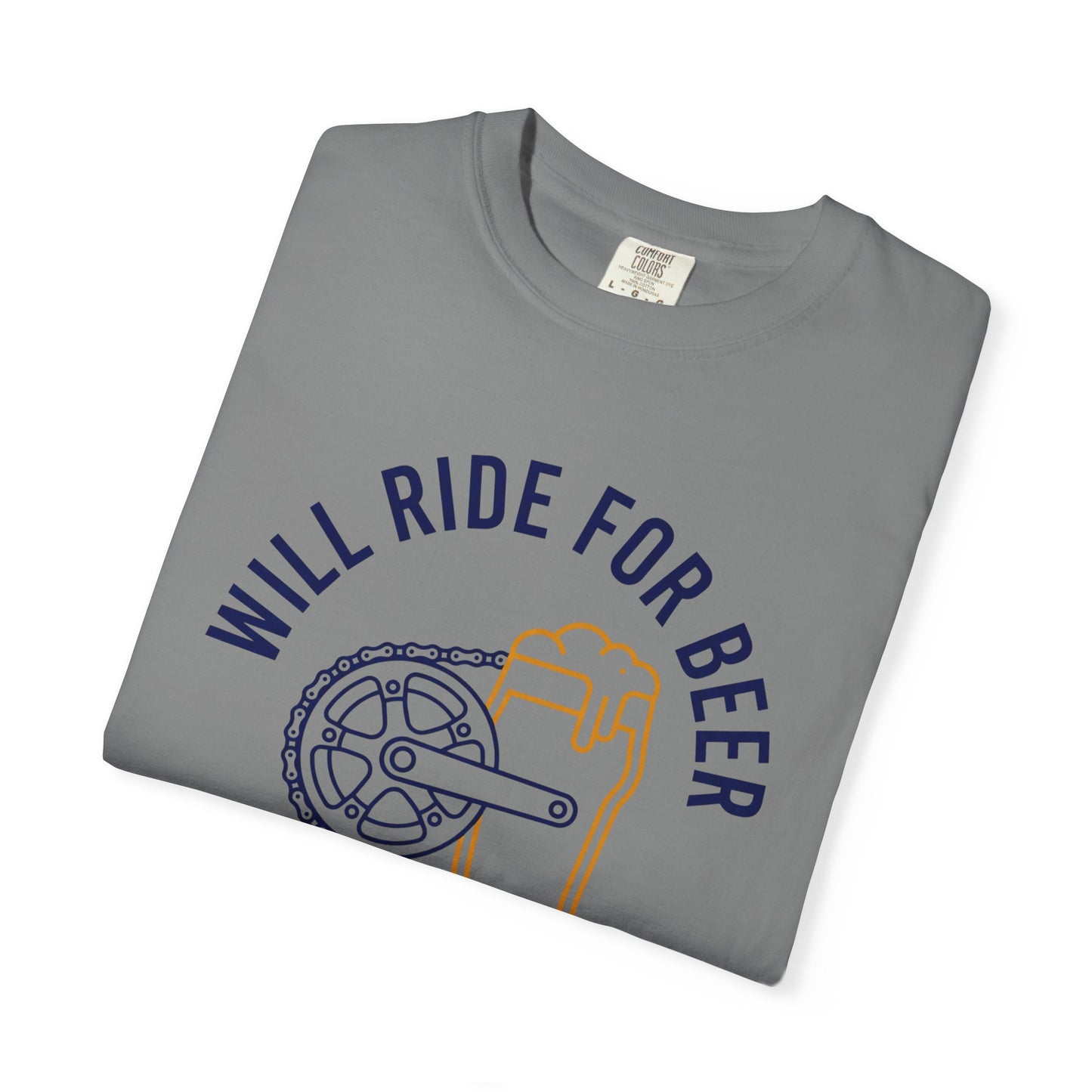 Will Ride For Beer T‑Shirt