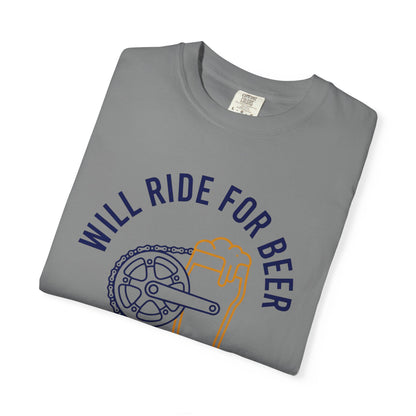 Will Ride For Beer T‑Shirt