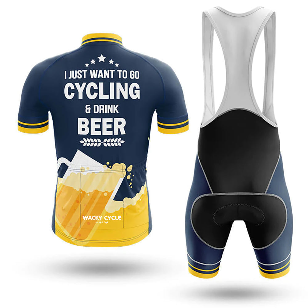 I Just Want To Go Cycling & Drink Beer – Cycling Jersey