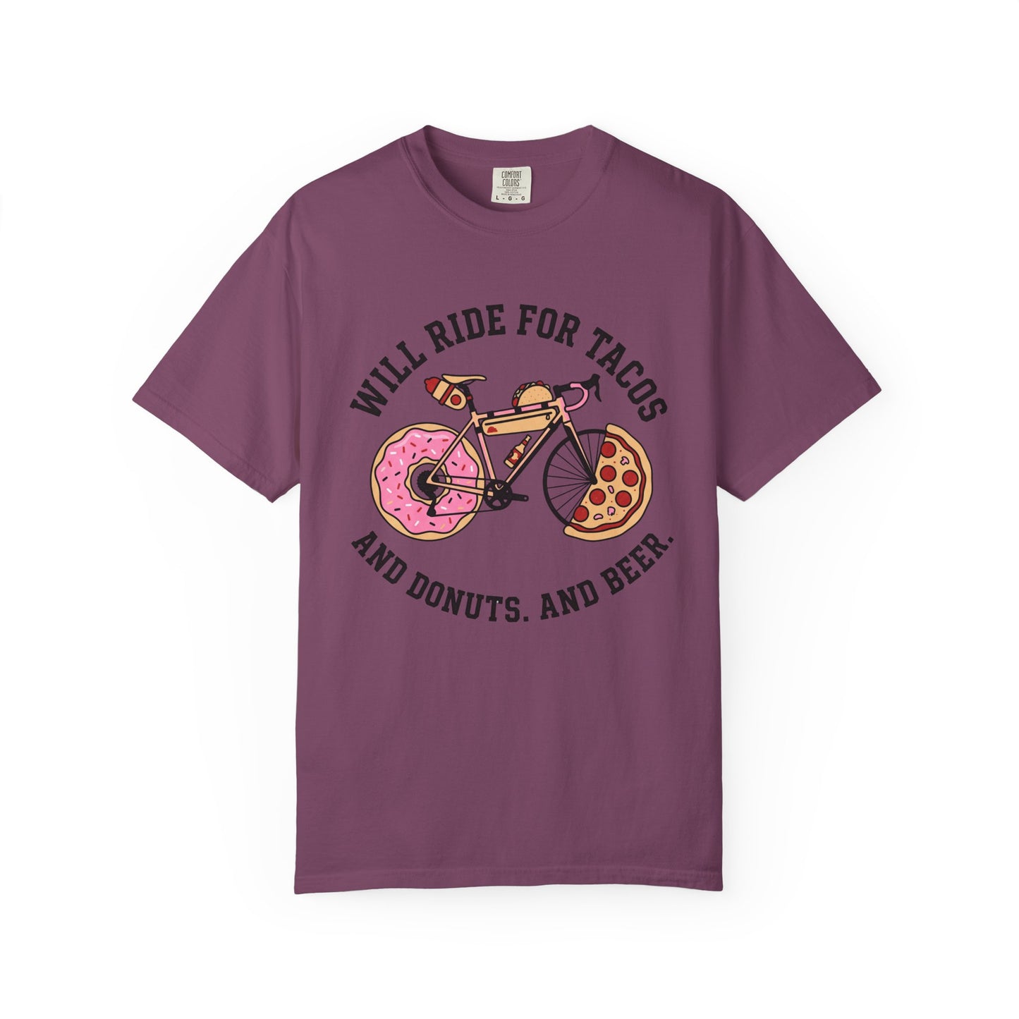 Will Ride For Tacos T‑Shirt