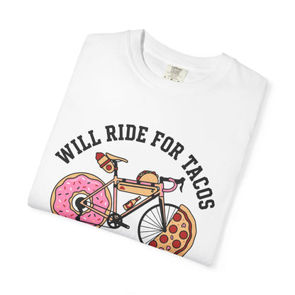 Will Ride For Tacos T‑Shirt