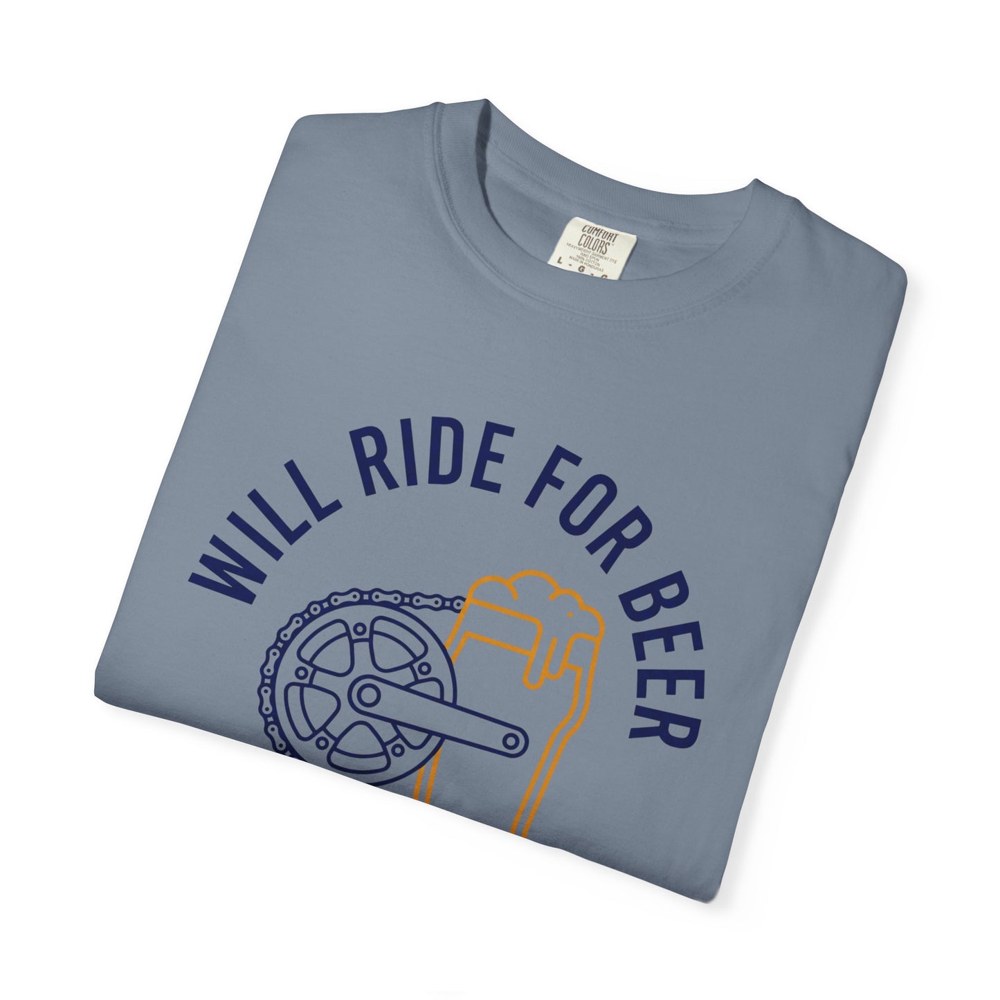 Will Ride For Beer T‑Shirt