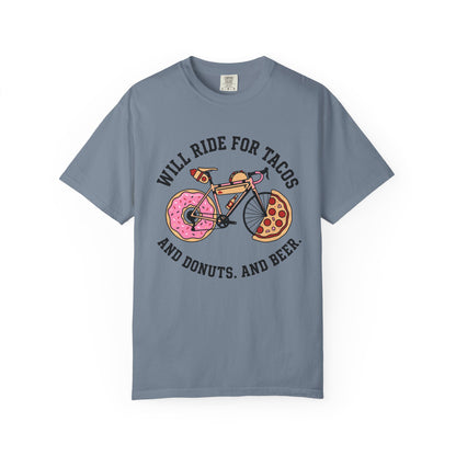 Will Ride For Tacos T‑Shirt