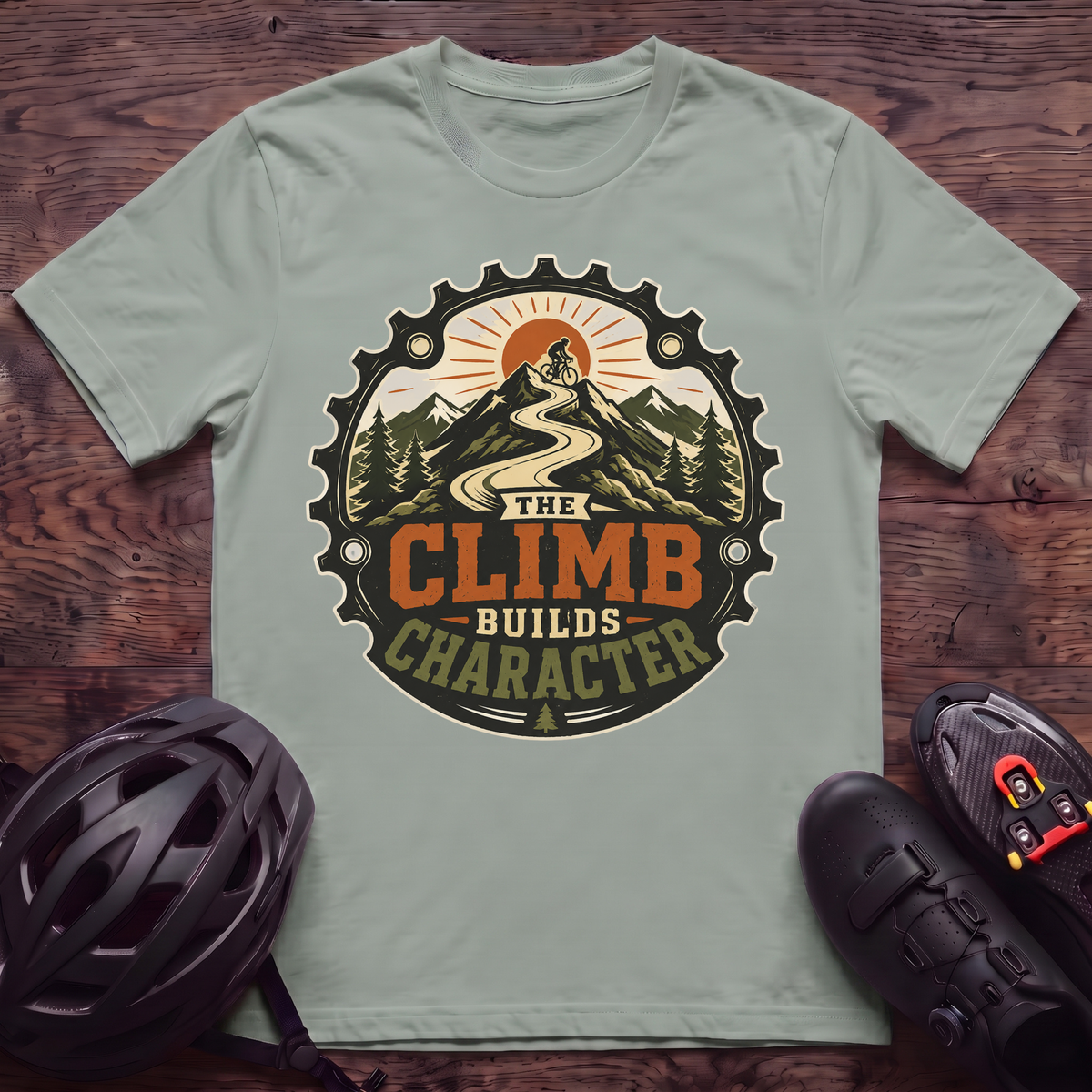 The Climb Builds Character T‑Shirt