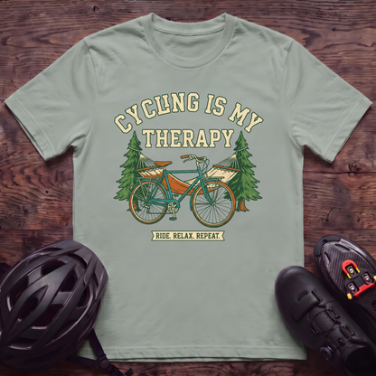Cycling Is My Therapy T‑Shirt