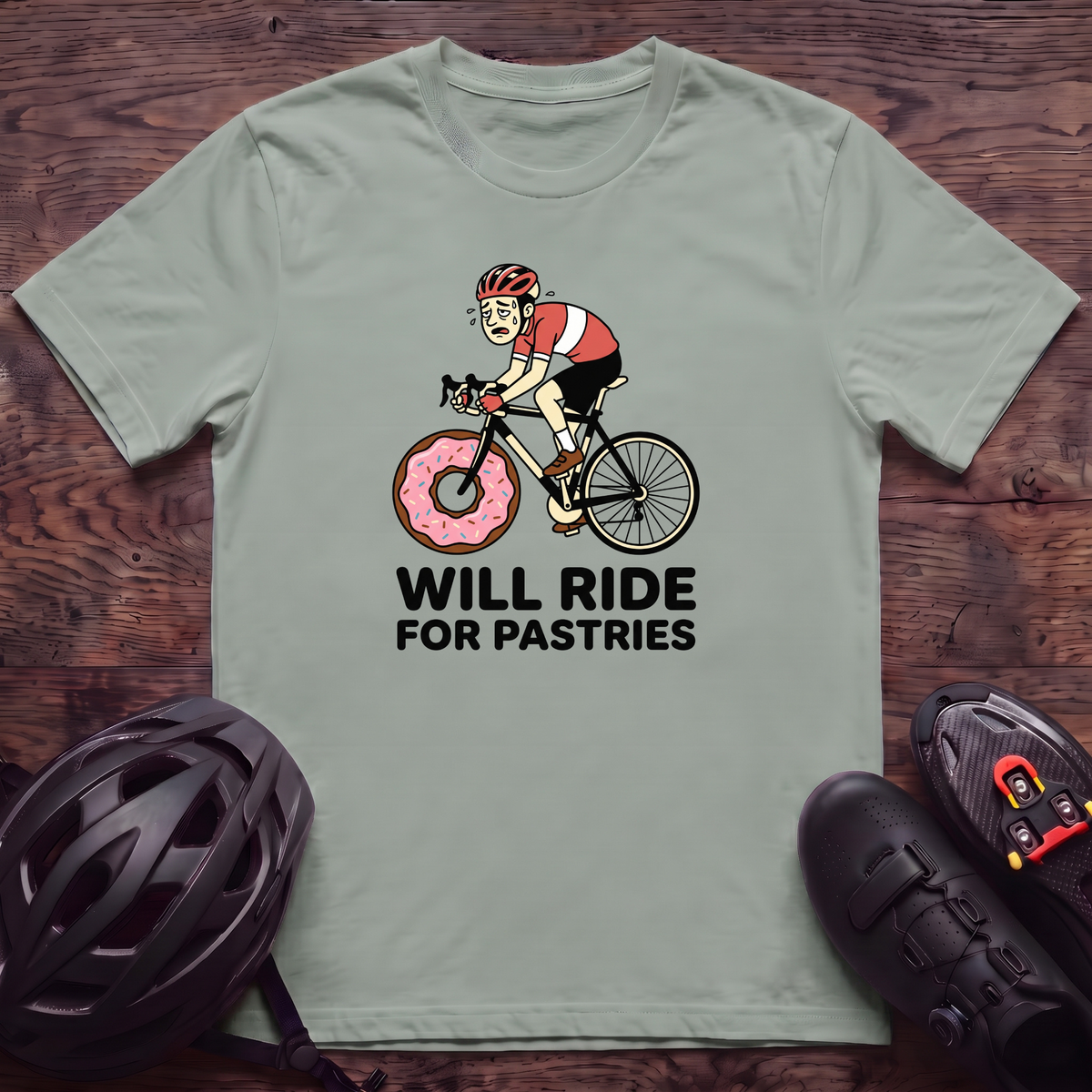 Will Ride For Pastries T‑Shirt