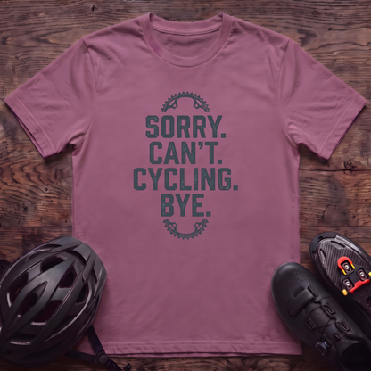 Sorry Can't Cycling T‑Shirt