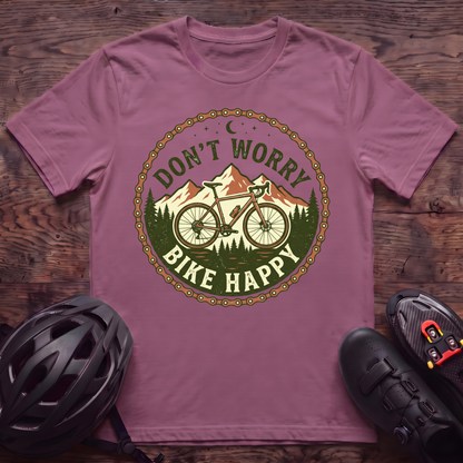 Don't Worry Bike Happy T‑Shirt