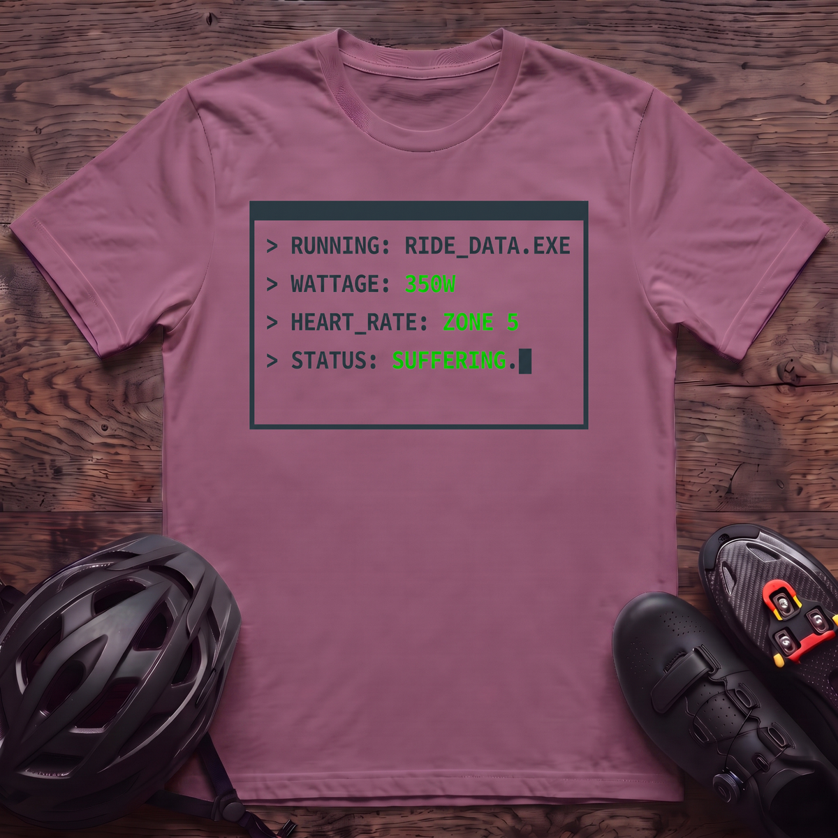 Running Ride Data T‑Shirt