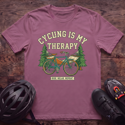Cycling Is My Therapy T‑Shirt