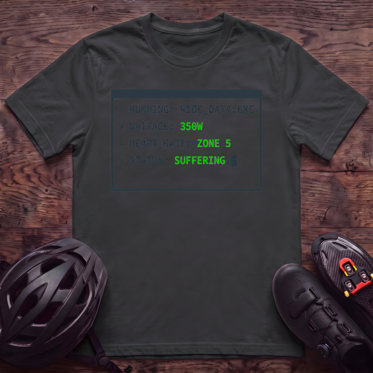 Running Ride Data T‑Shirt