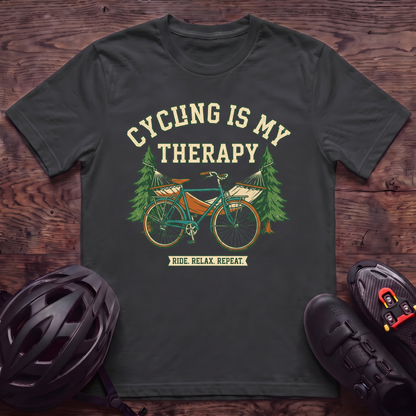Cycling Is My Therapy T‑Shirt