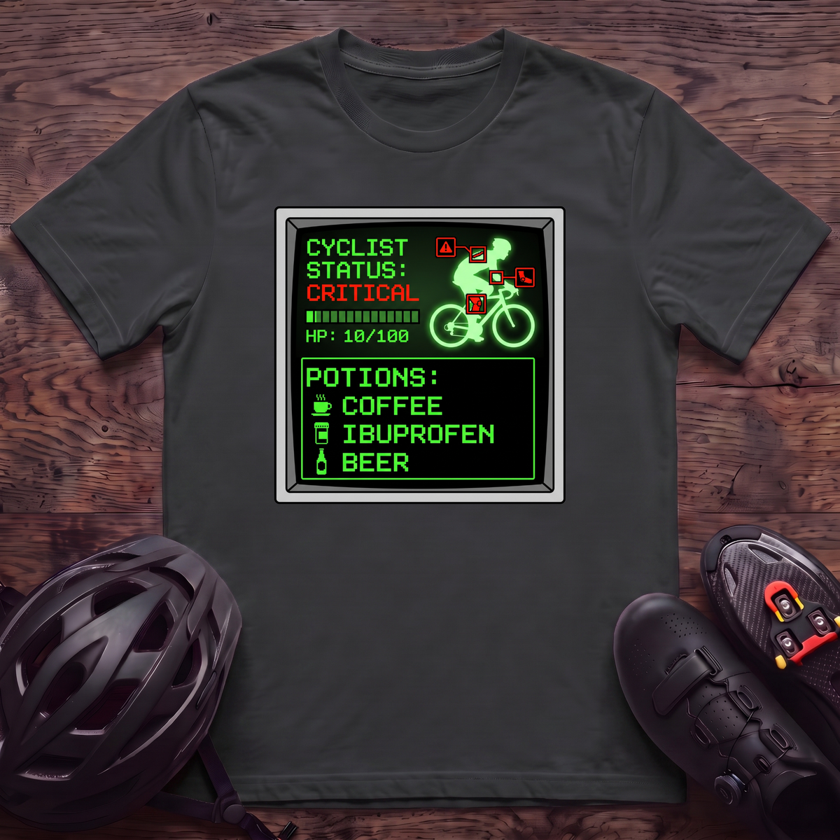 Cyclist Status Critical T‑Shirt