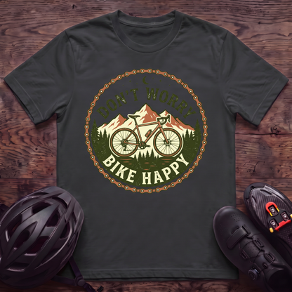 Don't Worry Bike Happy T‑Shirt