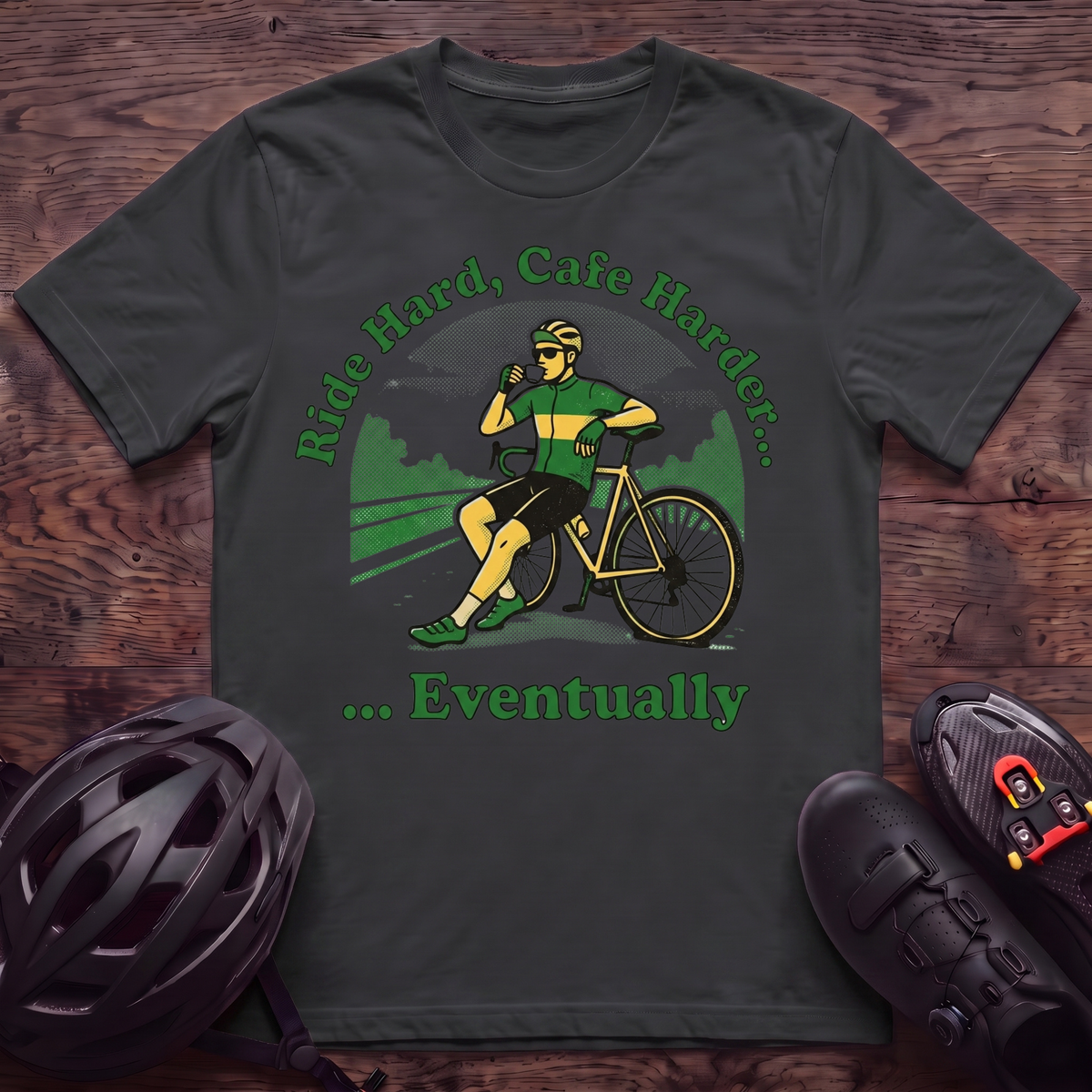 Ride Hard Cafe Harder T‑Shirt