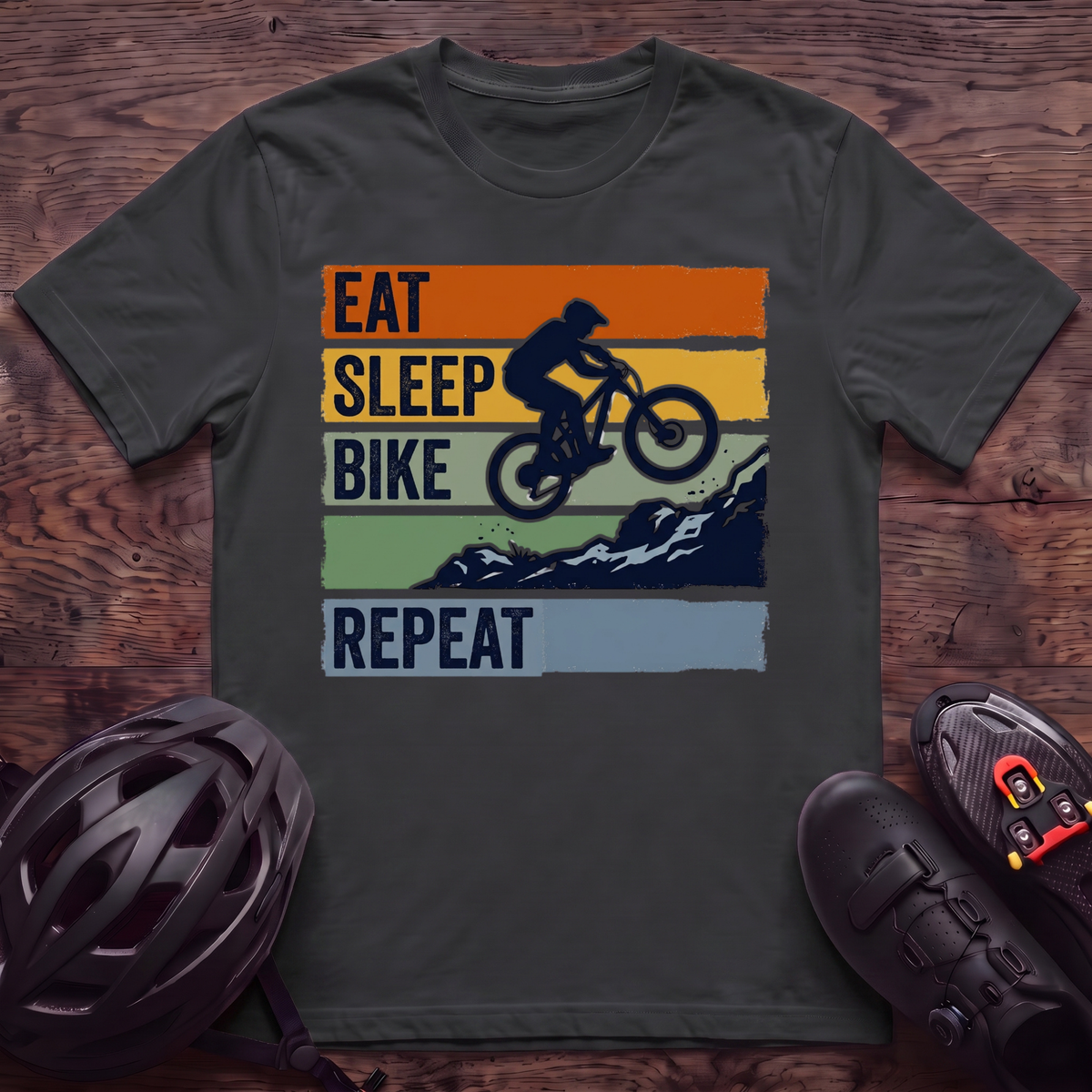 Eat Sleep Bike Repeat T‑Shirt