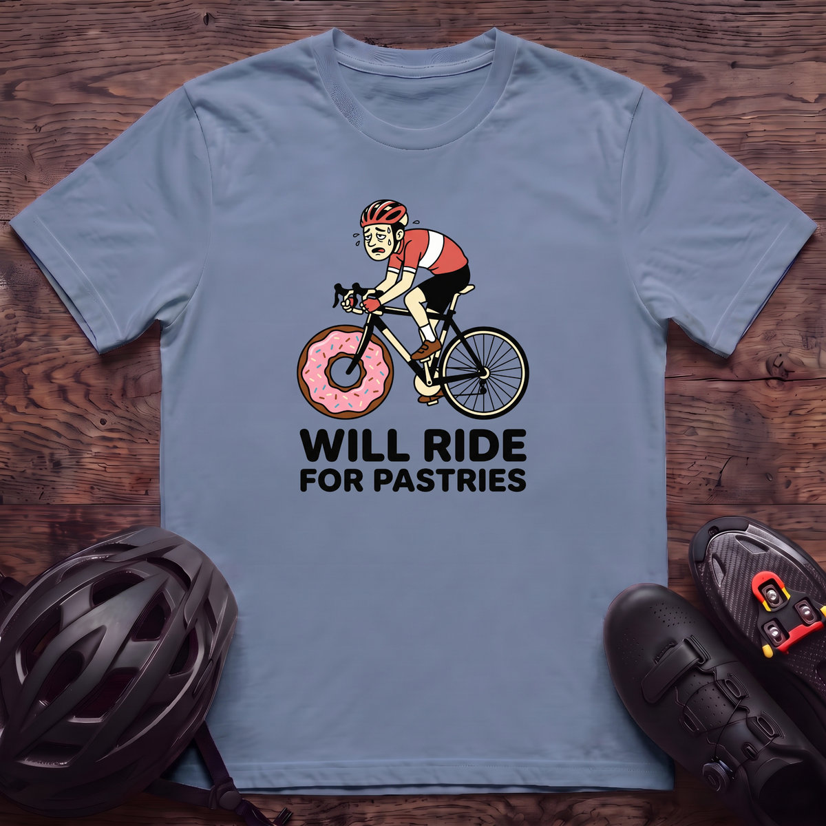 Will Ride For Pastries T‑Shirt