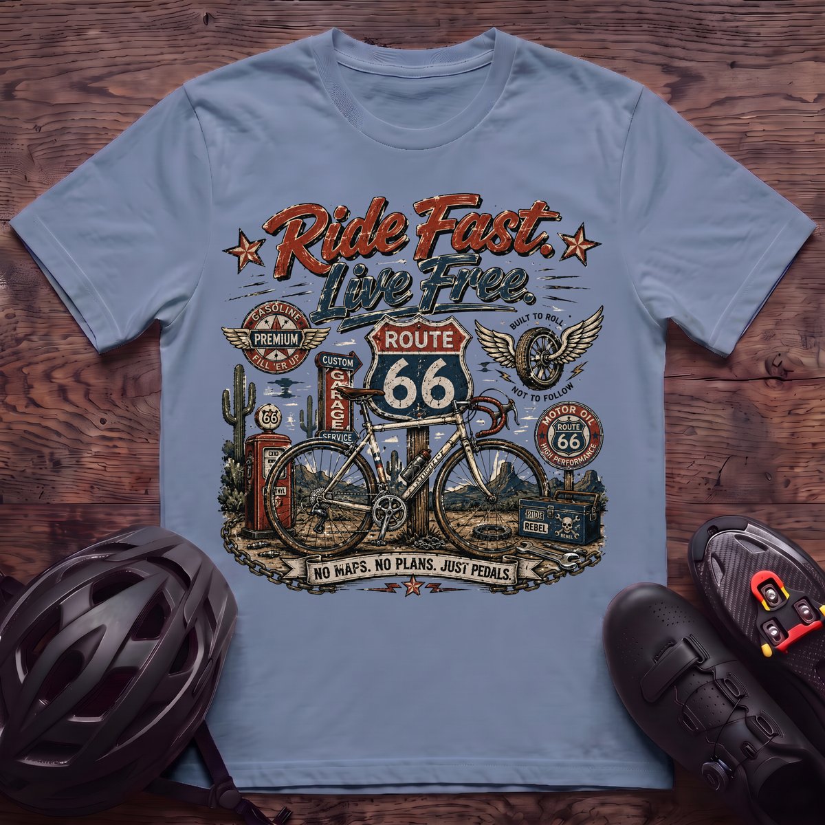 Ride Fast Live Free T‑Shirt