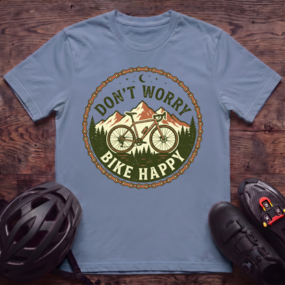 Don't Worry Bike Happy T‑Shirt