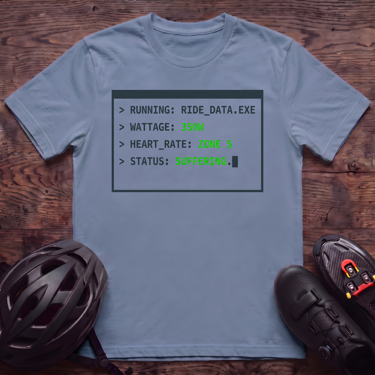 Running Ride Data T‑Shirt