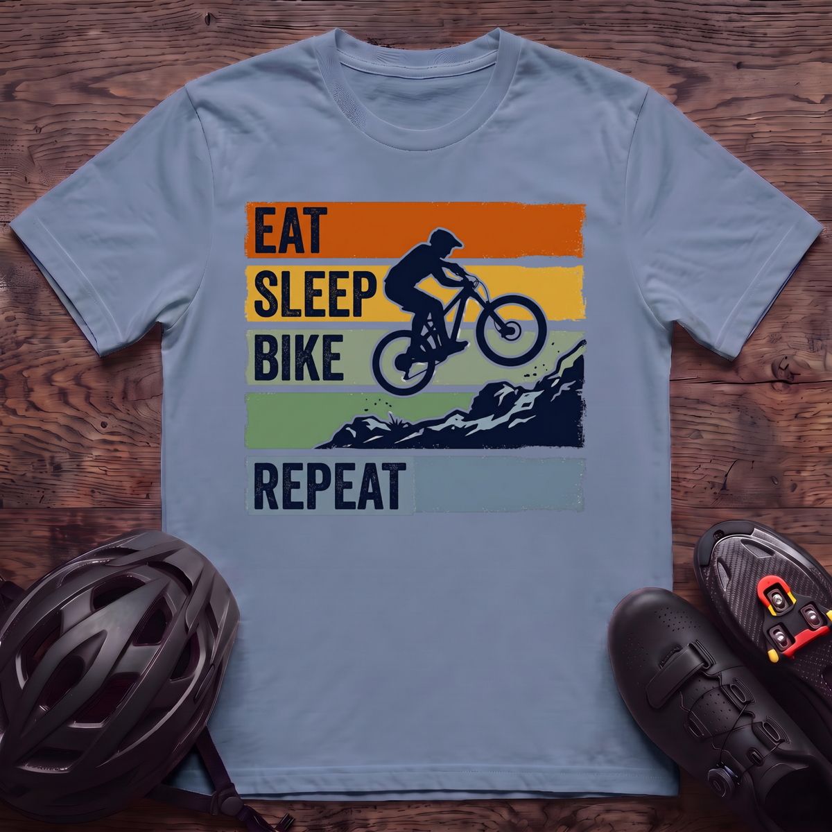 Eat Sleep Bike Repeat T‑Shirt