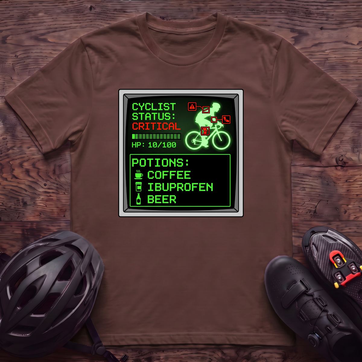 Cyclist Status Critical T‑Shirt